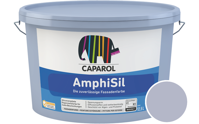 Caparol AmphiSil 2,5L Fassadenfarbe / Getönt im Farbton Lavendel 110