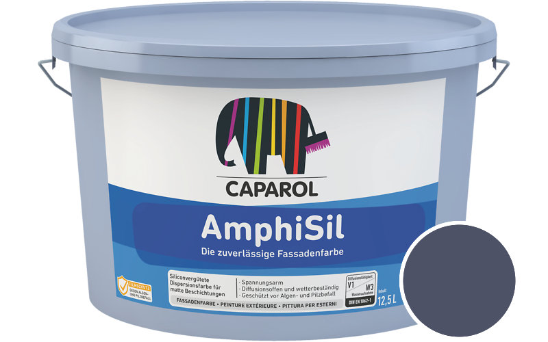 Caparol AmphiSil 2,5L Fassadenfarbe / Getönt im Farbton Lavendel 65