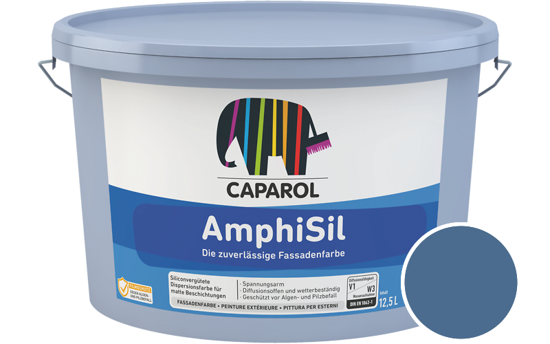 Caparol AmphiSil 2,5L Fassadenfarbe / Getnt im Farbton Lazur 160