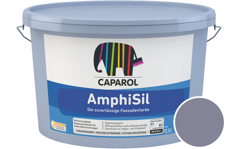 Caparol AmphiSil 12,5L Fassadenfarbe / Getnt im Farbton Litho 10