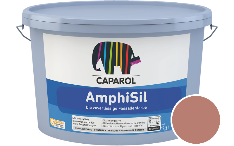 Caparol AmphiSil 2,5L Fassadenfarbe / Getnt im Farbton Magma 105