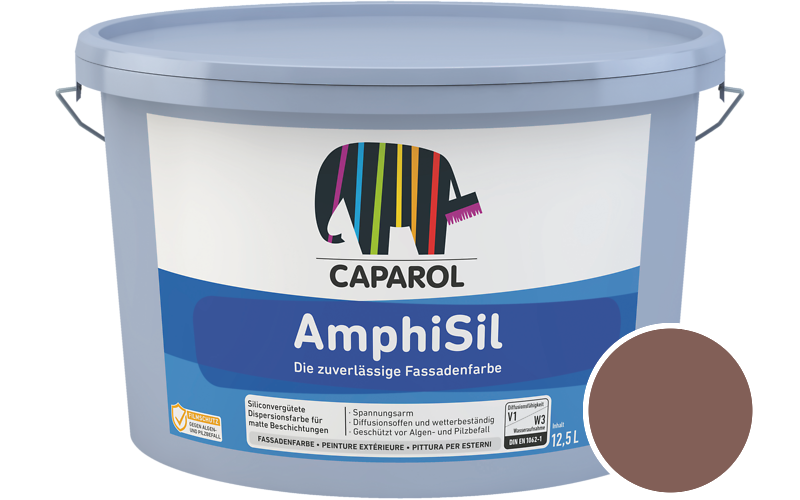 Caparol AmphiSil 2,5L Fassadenfarbe / Getnt im Farbton Magma 40