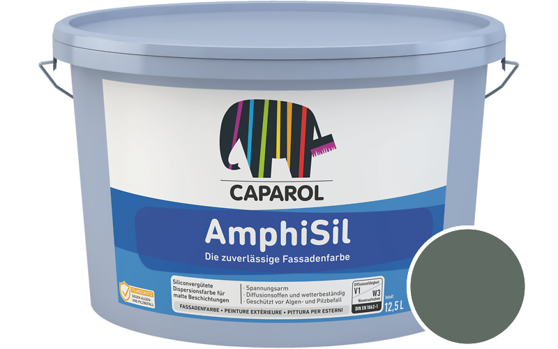 Caparol AmphiSil 12,5L Fassadenfarbe / Getnt im Farbton Malachit 10