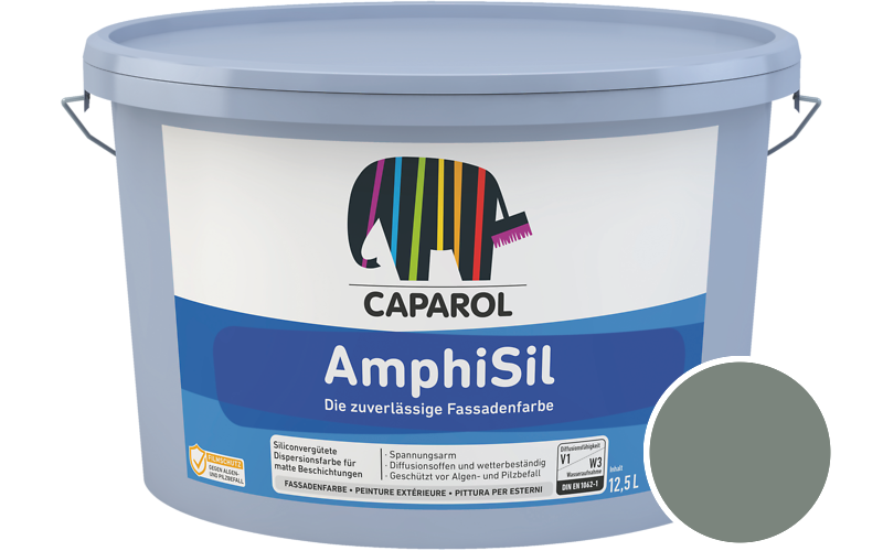Caparol AmphiSil 2,5L Fassadenfarbe / Get�nt im Farbton Malachit 15