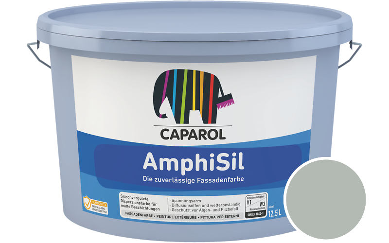 Caparol AmphiSil 12,5L Fassadenfarbe / Getnt im Farbton Malachit 25