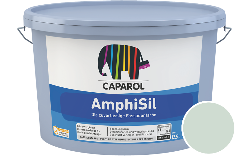 Caparol AmphiSil 12,5L Fassadenfarbe / Getönt im Farbton Malachit 60