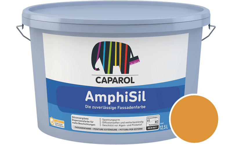 Caparol AmphiSil 2,5L Fassadenfarbe / Getnt im Farbton Mandarin 0