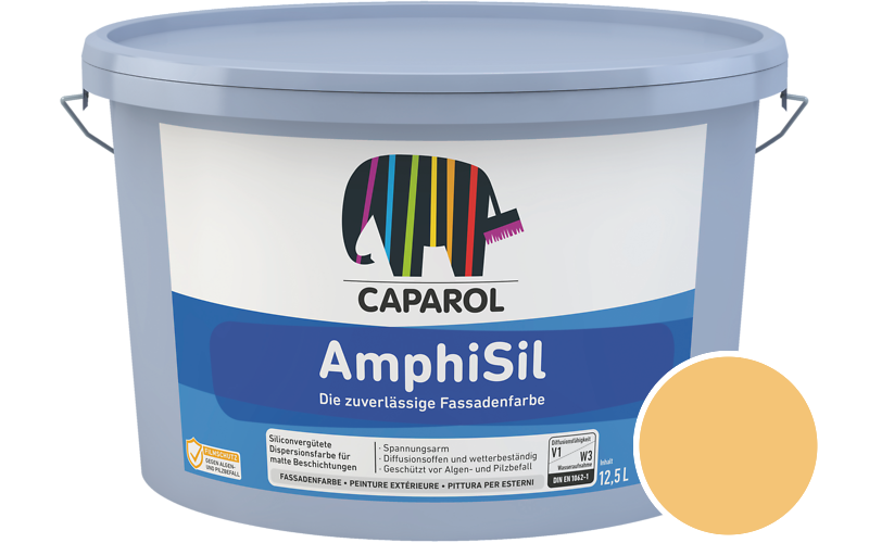Caparol AmphiSil 2,5L Fassadenfarbe / Getnt im Farbton Mandarin 13