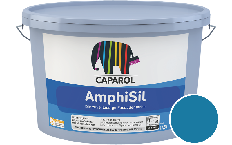 Caparol AmphiSil 2,5L Fassadenfarbe / Getnt im Farbton Marin 65