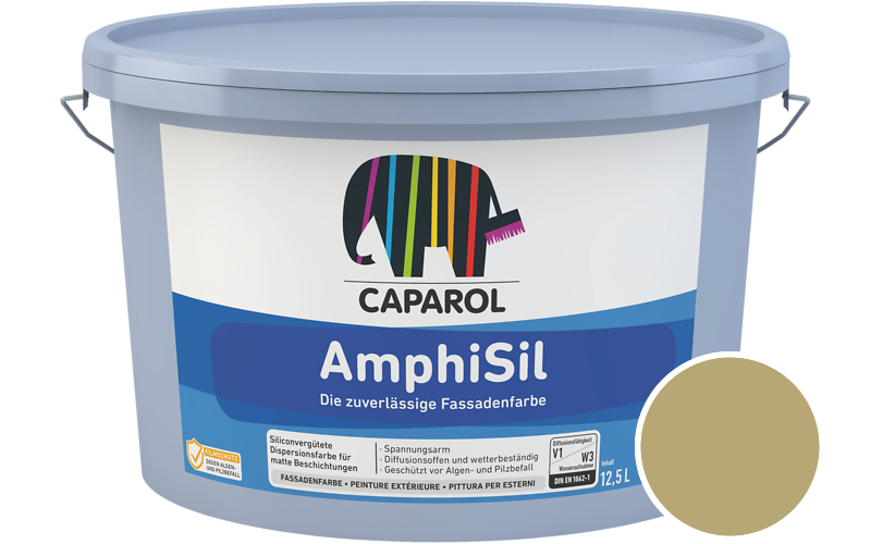 Caparol AmphiSil 2,5L Fassadenfarbe / Getnt im Farbton Melisse 75