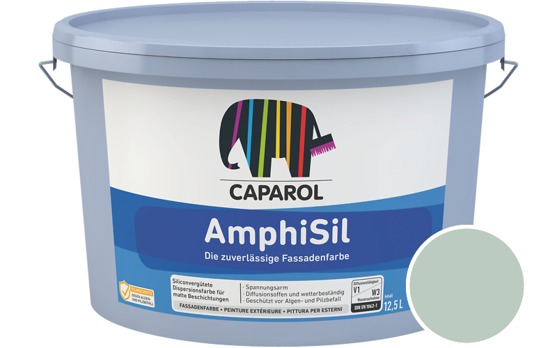 Caparol AmphiSil 12,5L Fassadenfarbe / Getnt im Farbton Mint 55