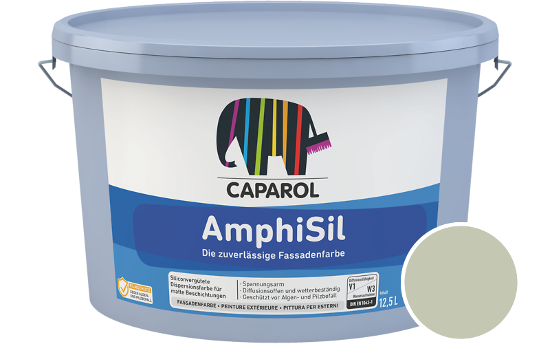 Caparol AmphiSil 12,5L Fassadenfarbe / Getnt im Farbton Moos 80