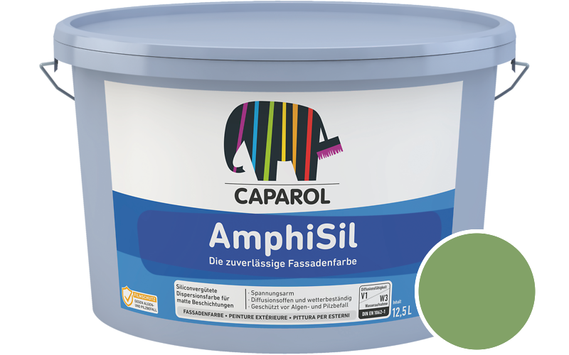 Caparol AmphiSil 12,5L Fassadenfarbe / Getnt im Farbton Oase 135