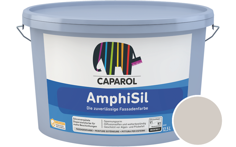 Caparol AmphiSil 2,5L Fassadenfarbe / Getönt im Farbton Onyx 20