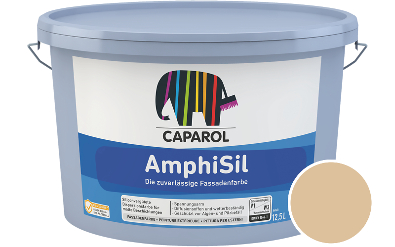 Caparol AmphiSil 2,5L Fassadenfarbe / Getnt im Farbton Palazzo 205