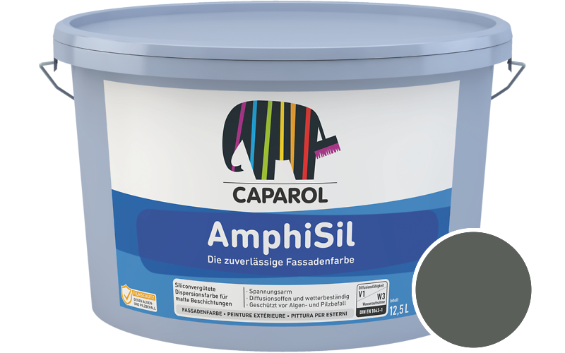 Caparol AmphiSil 2,5L Fassadenfarbe / Getnt im Farbton Palm 10