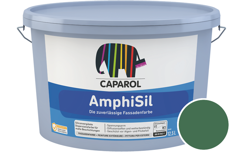 Caparol AmphiSil 2,5L Fassadenfarbe / Getnt im Farbton Palm 50