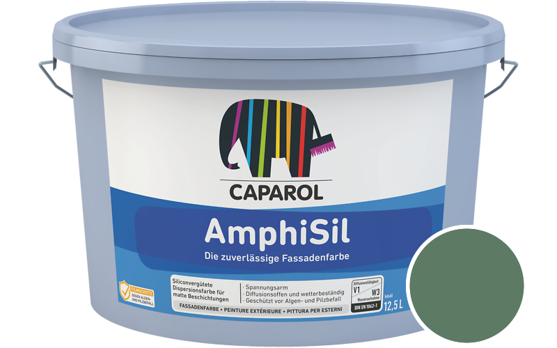 Caparol AmphiSil 2,5L Fassadenfarbe / Getönt im Farbton Palm 60
