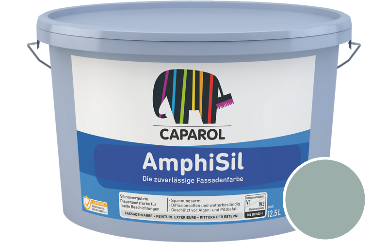 Caparol AmphiSil 2,5L Fassadenfarbe / Get�nt im Farbton Patina 10