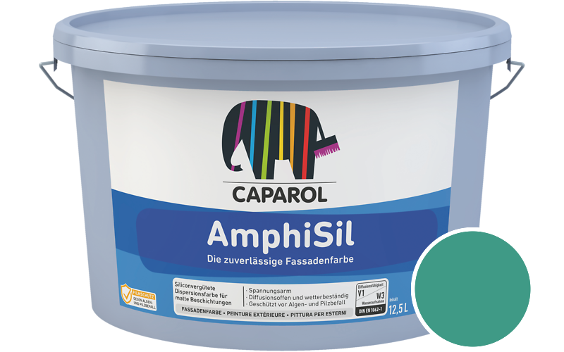 Caparol AmphiSil 2,5L Fassadenfarbe / Getnt im Farbton Patina 105