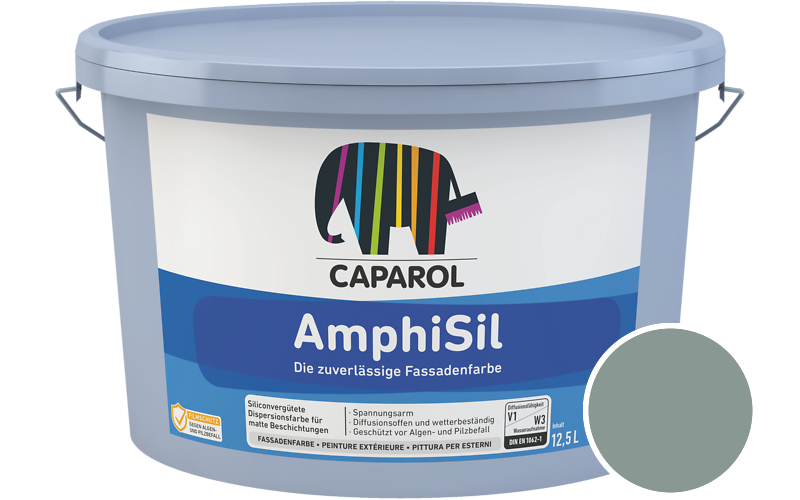 Caparol AmphiSil 2,5L Fassadenfarbe / Getnt im Farbton Patina 50