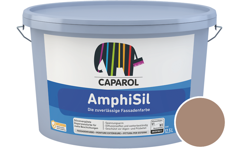 Caparol AmphiSil 2,5L Fassadenfarbe / Getnt im Farbton Perl 5