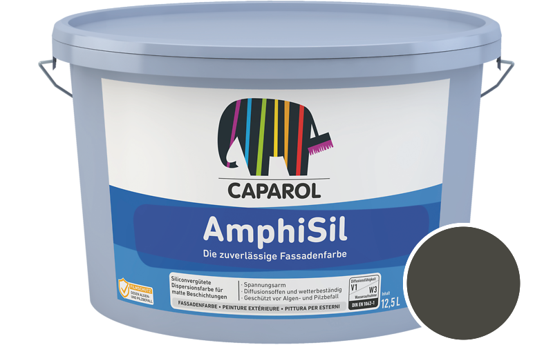 Caparol AmphiSil 2,5L Fassadenfarbe / Getönt im Farbton RAL 6006 Grauoliv