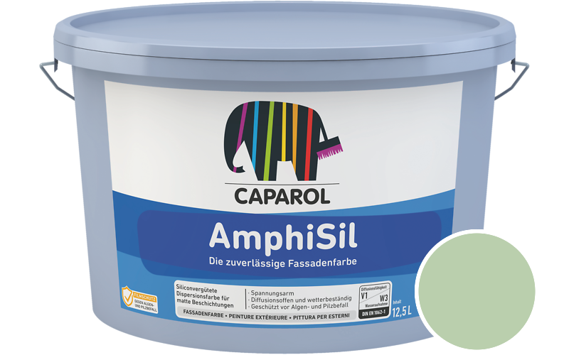 Caparol AmphiSil 12,5L Fassadenfarbe / Getnt im Farbton RAL 6019 Weissgrn