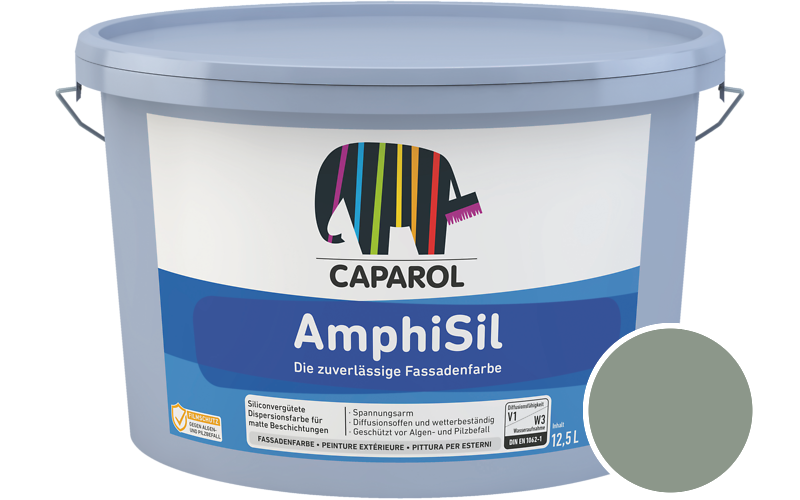 Caparol AmphiSil 2,5L Fassadenfarbe / Getnt im Farbton Salbei 12