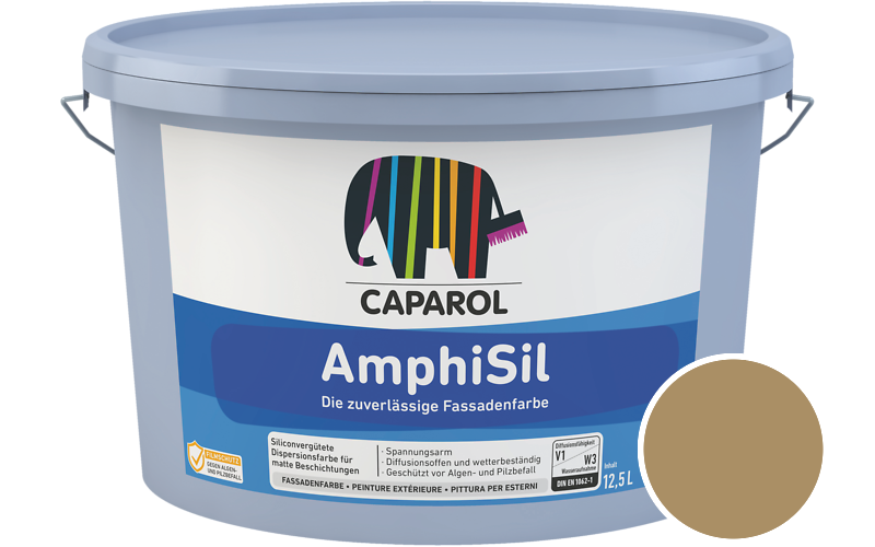 Caparol AmphiSil 12,5L Fassadenfarbe / Getnt im Farbton Savanne 12