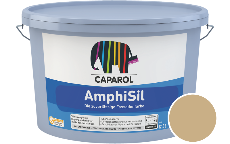 Caparol AmphiSil 12,5L Fassadenfarbe / Getnt im Farbton Savanne 13