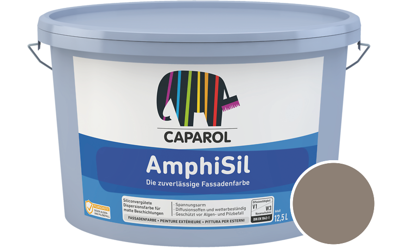 Caparol AmphiSil 12,5L Fassadenfarbe / Getnt im Farbton Siena 10