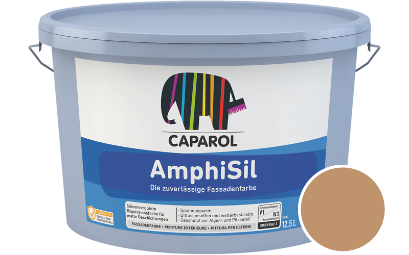 Caparol AmphiSil 12,5L Fassadenfarbe / Getnt im Farbton Siena 130