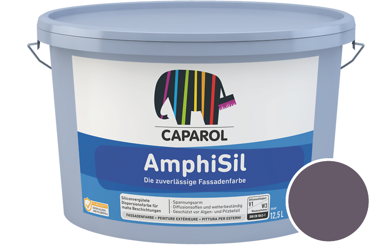 Caparol AmphiSil 12,5L Fassadenfarbe / Getnt im Farbton Viola 35