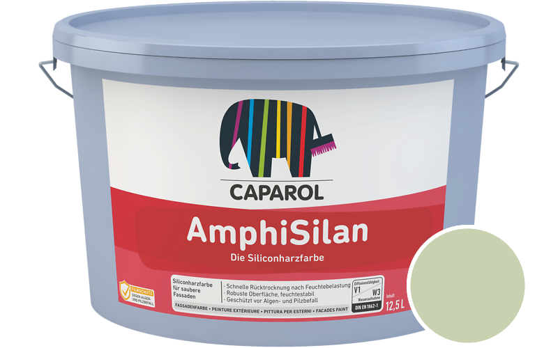 Caparol AmphiSilan 2,5L Fassadenfarbe / Getnt im Farbton Amazonas 15