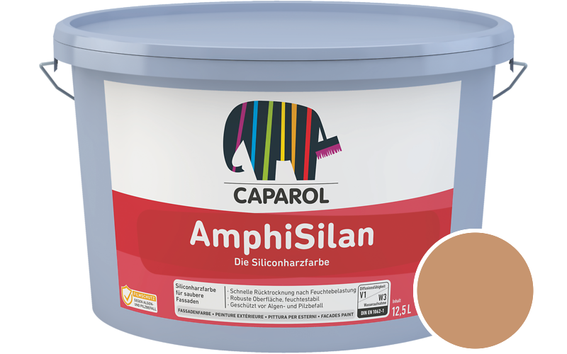 Caparol AmphiSilan 7,5L Fassadenfarbe / Getnt im Farbton Amber 75