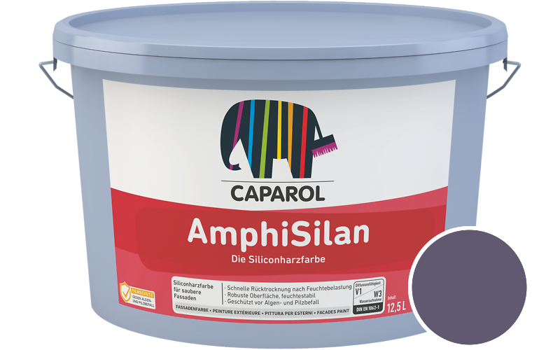 Caparol AmphiSilan 12,5L Fassadenfarbe / Getnt im Farbton Amethyst 100