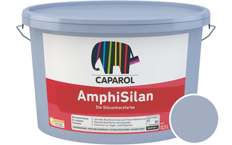 Caparol AmphiSilan 2,5L Fassadenfarbe / Getnt im Farbton Aquarell 75