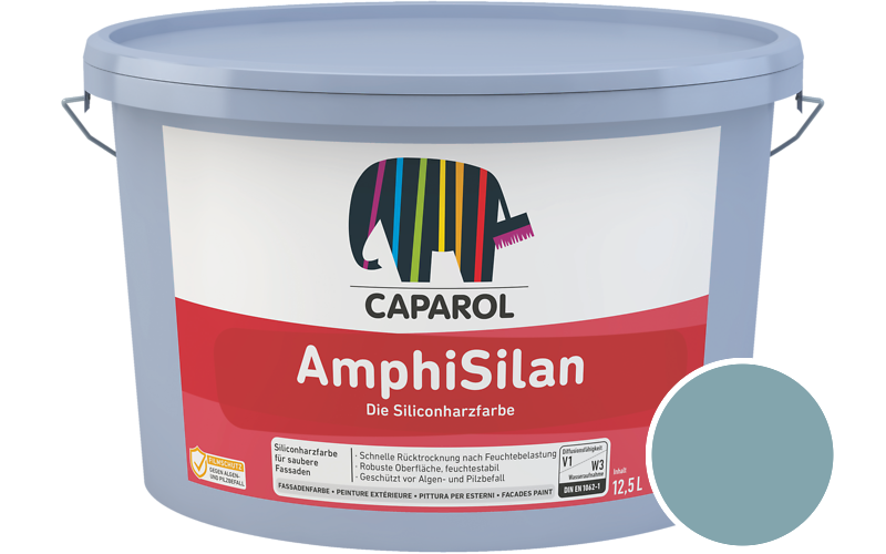 Caparol AmphiSilan 7,5L Fassadenfarbe / Getnt im Farbton Arctis 105