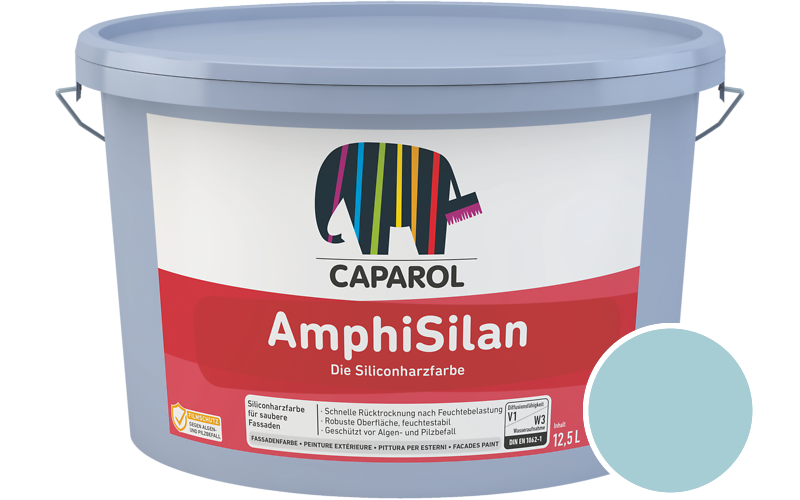 Caparol AmphiSilan 2,5L Fassadenfarbe / Getnt im Farbton Arctis 115