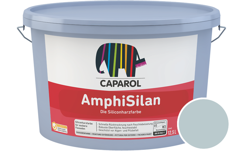 Caparol AmphiSilan 12,5L Fassadenfarbe / Getnt im Farbton Arctis 80