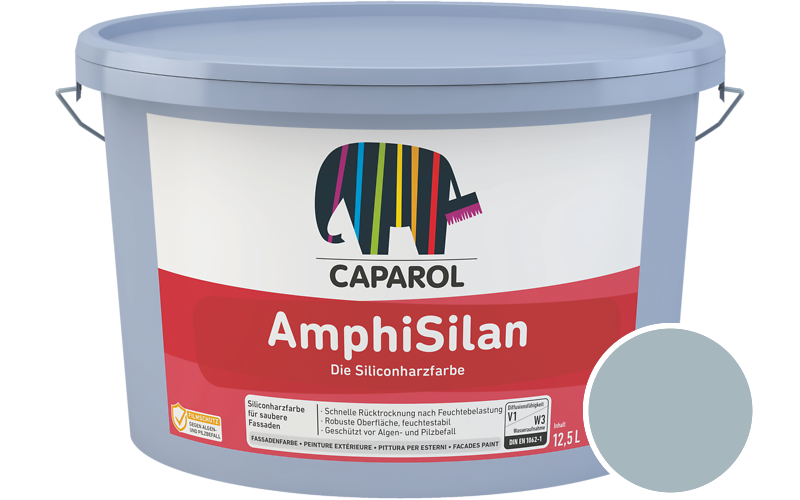 Caparol AmphiSilan 2,5L Fassadenfarbe / Get�nt im Farbton Atlantis 14