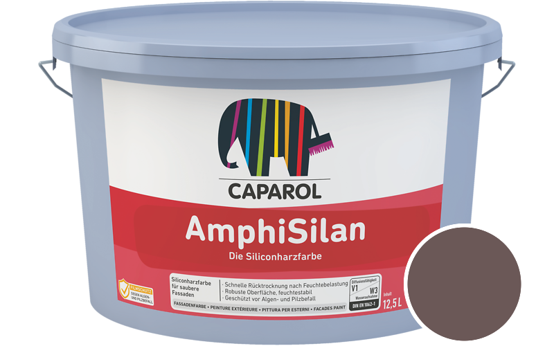 Caparol AmphiSilan 12,5L Fassadenfarbe / Getnt im Farbton Barolo 10