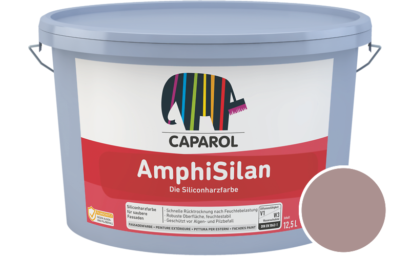 Caparol AmphiSilan 12,5L Fassadenfarbe / Getnt im Farbton Barolo 50