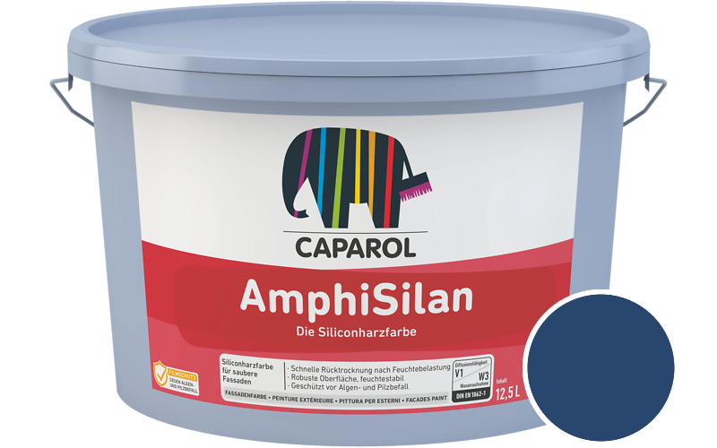 Caparol AmphiSilan 12,5L Fassadenfarbe / Get�nt im Farbton Blau Ava