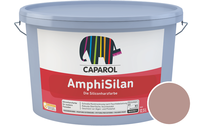 Caparol AmphiSilan 7,5L Fassadenfarbe / Getönt im Farbton Bordeaux 10