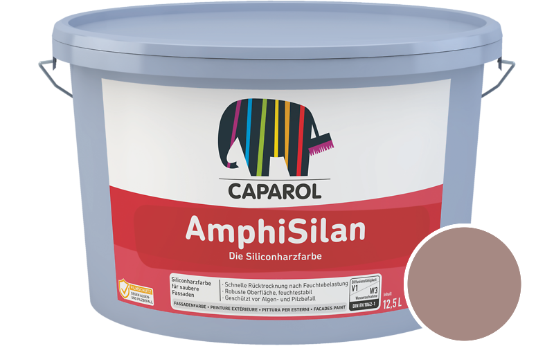 Caparol AmphiSilan 7,5L Fassadenfarbe / Getnt im Farbton Bordeaux 5
