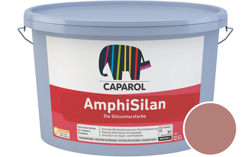 Caparol AmphiSilan 7,5L Fassadenfarbe / Getnt im Farbton Bordeaux 50