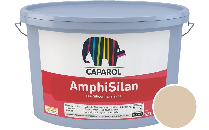 Caparol AmphiSilan 7,5L Fassadenfarbe / Get�nt im Farbton Caramel 70