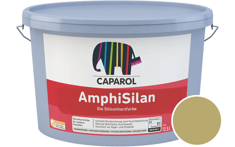 Caparol AmphiSilan 2,5L Fassadenfarbe / Getnt im Farbton Citrus 45